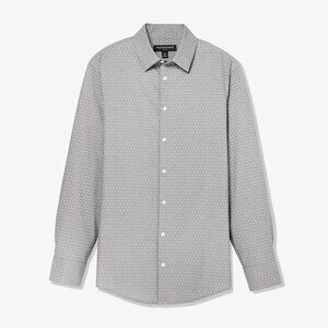 Mizzen+Main - Leeward Dress Shirt - Gray Dot Pattern